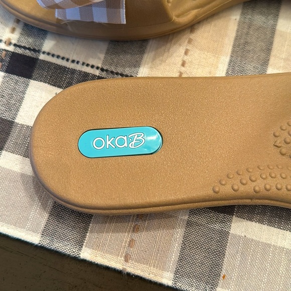 Oka-B Slide Sandals Bows. NWOT - Picture 3 of 7